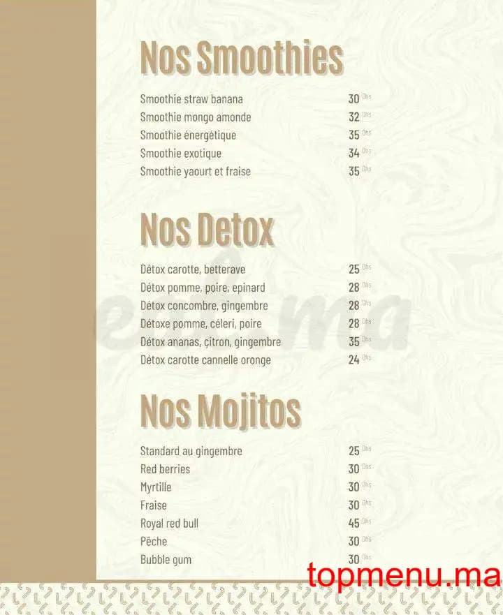 Restaurant JIVANA menu page 6 JIVANA menu page 6