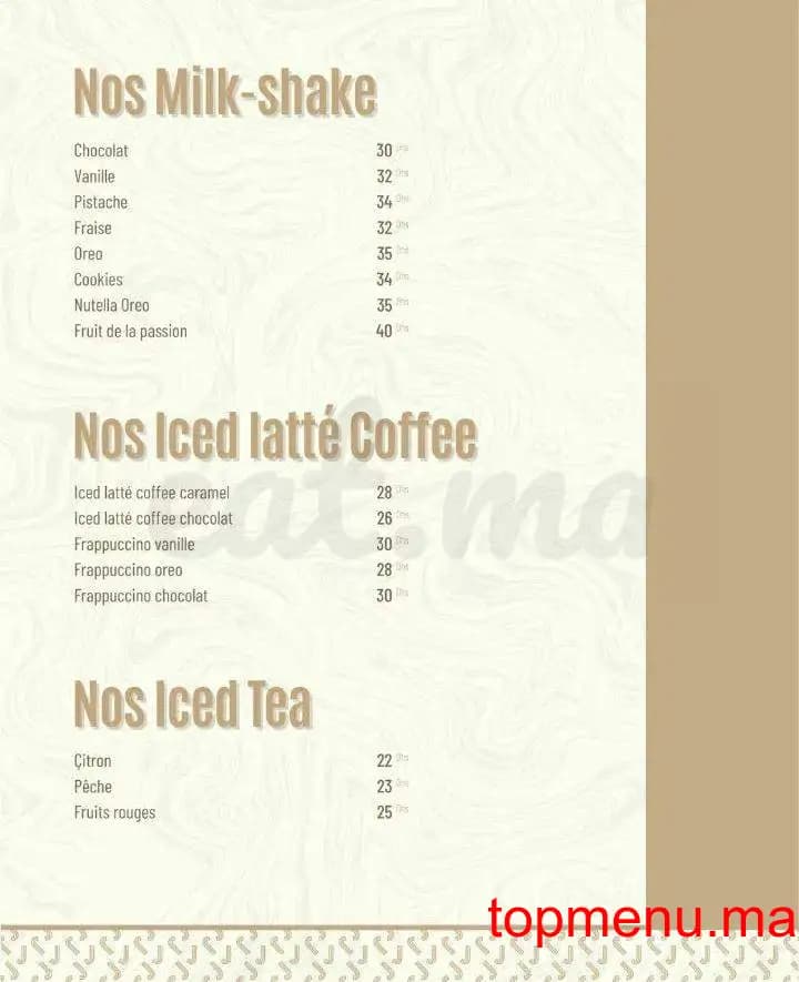 Restaurant JIVANA menu page 3 JIVANA menu page 3