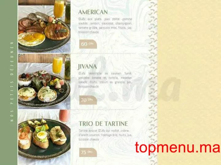 Restaurant JIVANA menu page 11 JIVANA menu page 11