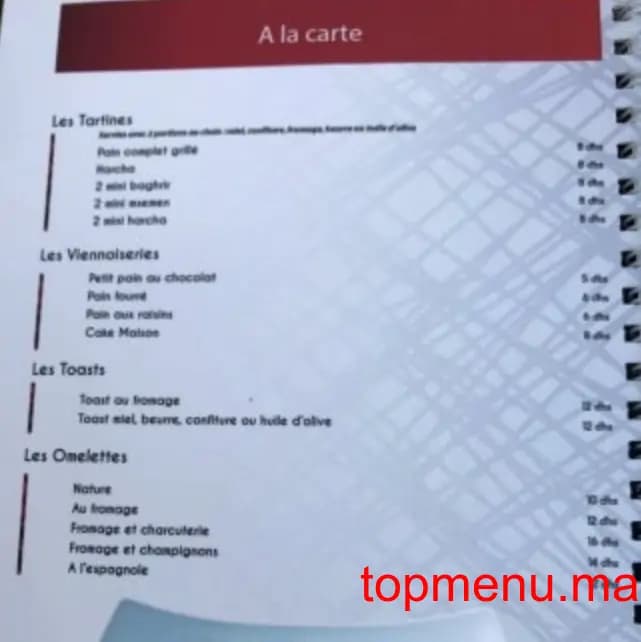 Restaurant L’Océan menu page 4 L’Océan menu page 4