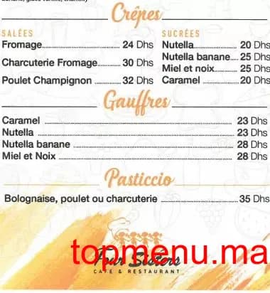 Restaurant Four Sisters menu page 3 Four Sisters menu page 3