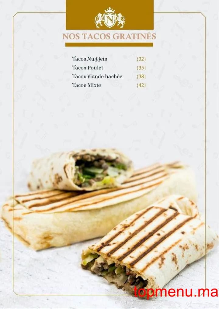 Restaurant Café La Note menu page 22 Café La Note menu page 22