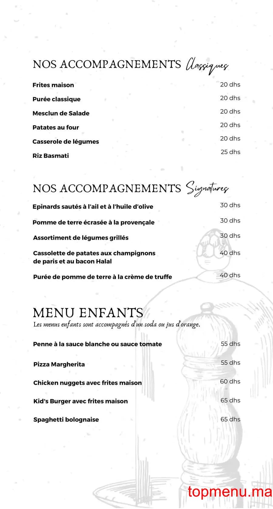Restaurant Black Pepper Cosy Kitchen menu page 5 Black Pepper Cosy Kitchen menu page 5