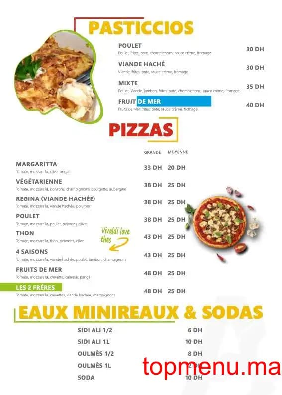 Restaurant Asmak LES 2 FRÈRES menu page 3 Asmak LES 2 FRÈRES menu page 3