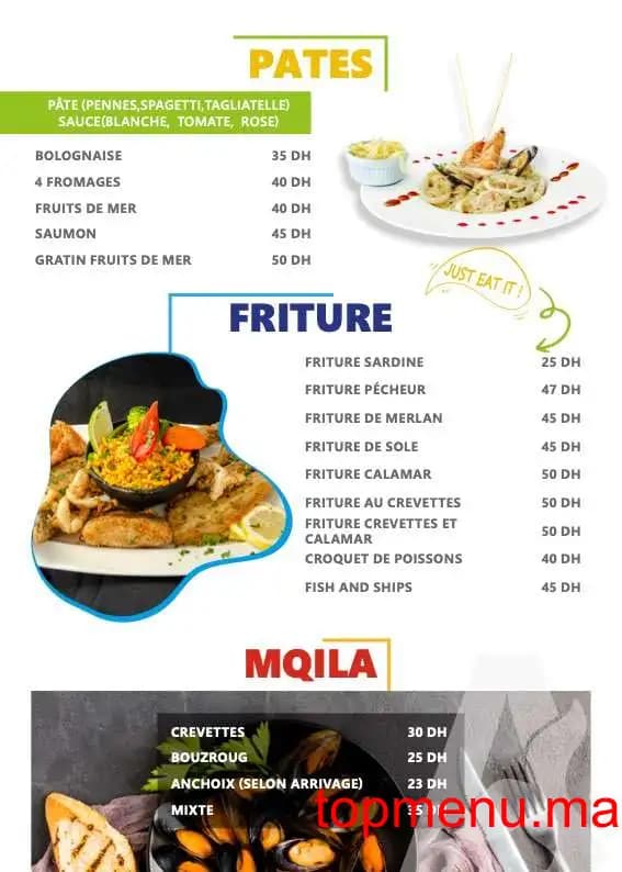 Restaurant Asmak LES 2 FRÈRES menu page 4 Asmak LES 2 FRÈRES menu page 4