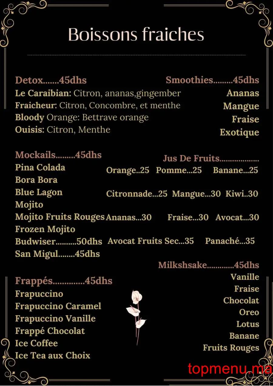 Restaurant AL KHAYMA menu page 2 AL KHAYMA menu page 2