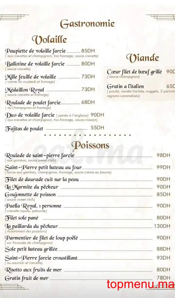 Restaurant L’Avant Goût menu page 6 L’Avant Goût menu page 6