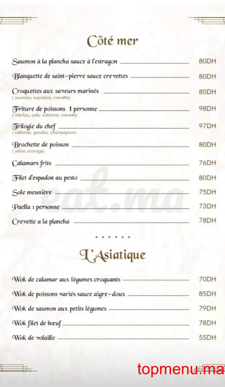 Restaurant L’Avant Goût menu page 10 L’Avant Goût menu page 10