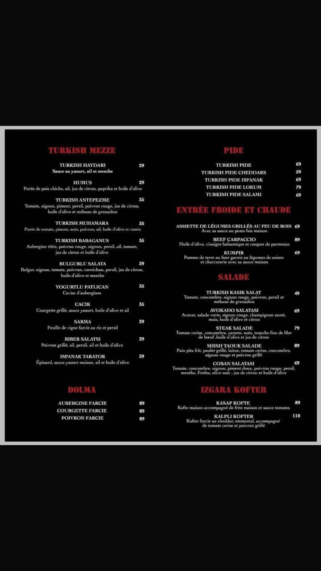 Restaurant Turkish SteakHouse menu page 2 Turkish SteakHouse menu page 2