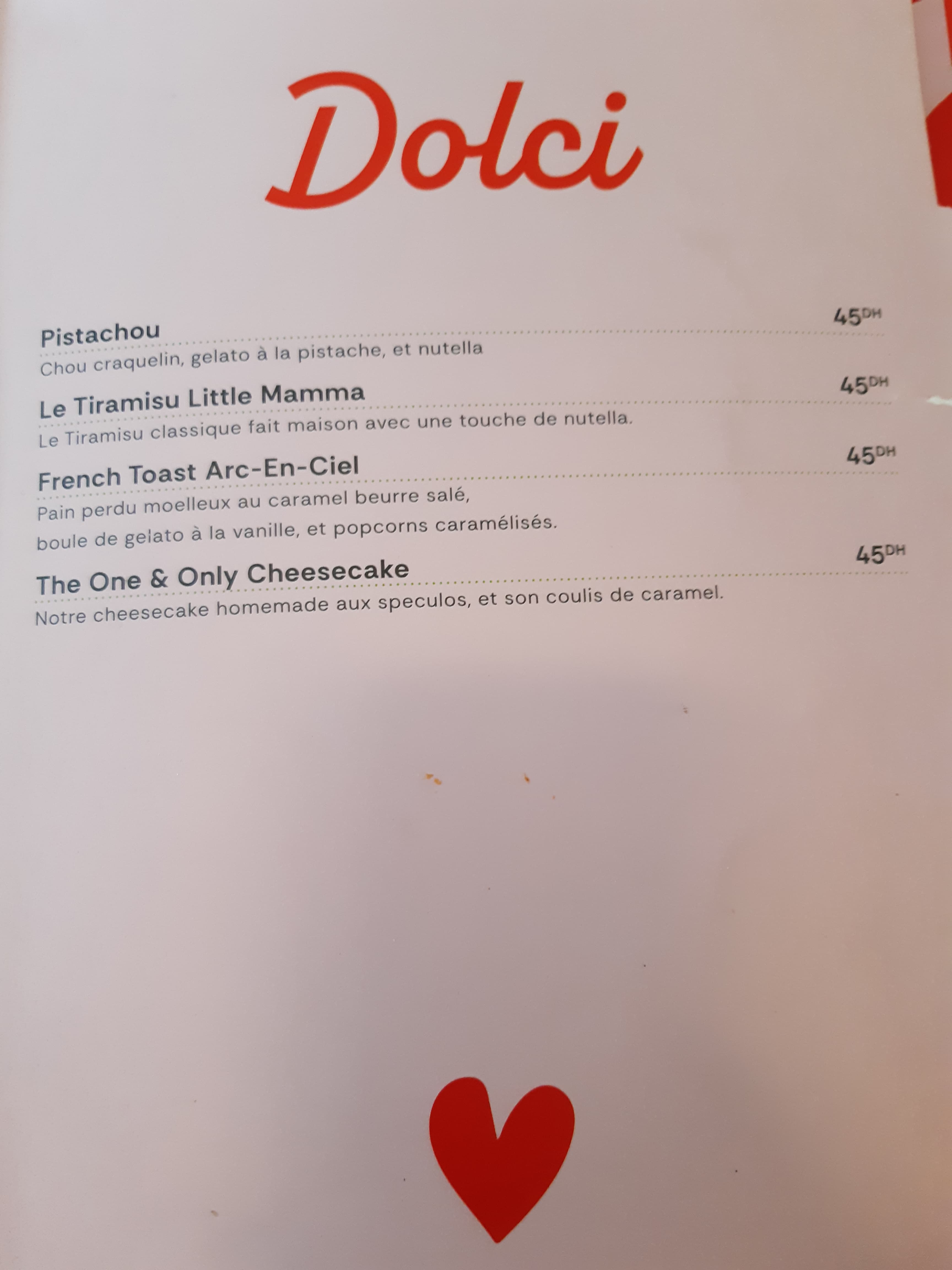 Little Mamma Jnane Californie menu page 5