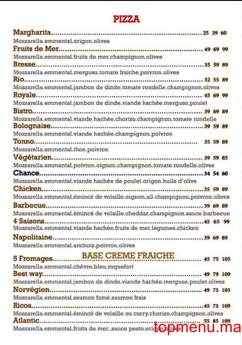 BestWay menu page 2