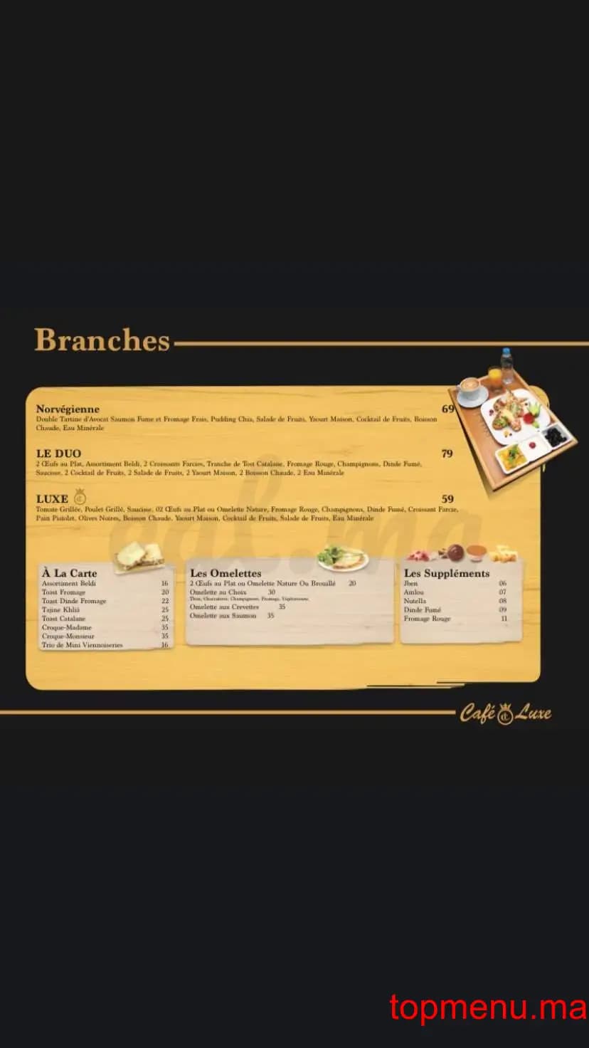 CAFÉ LUXE قائمة الطعام page 12