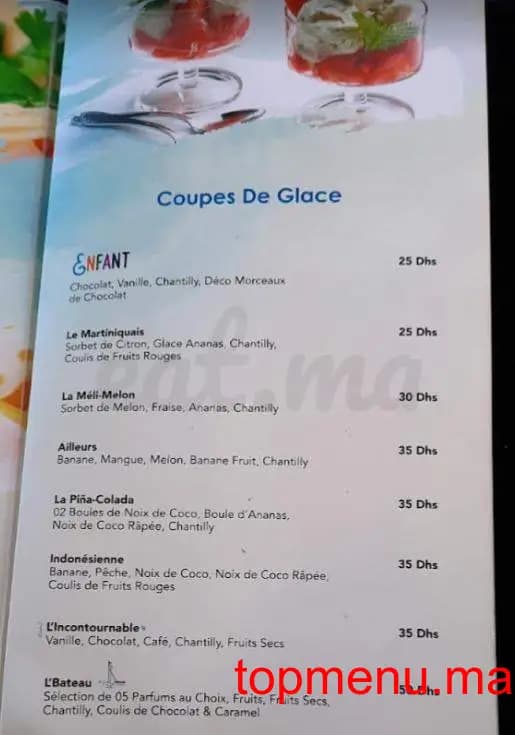 L’bateau قائمة الطعام page 3