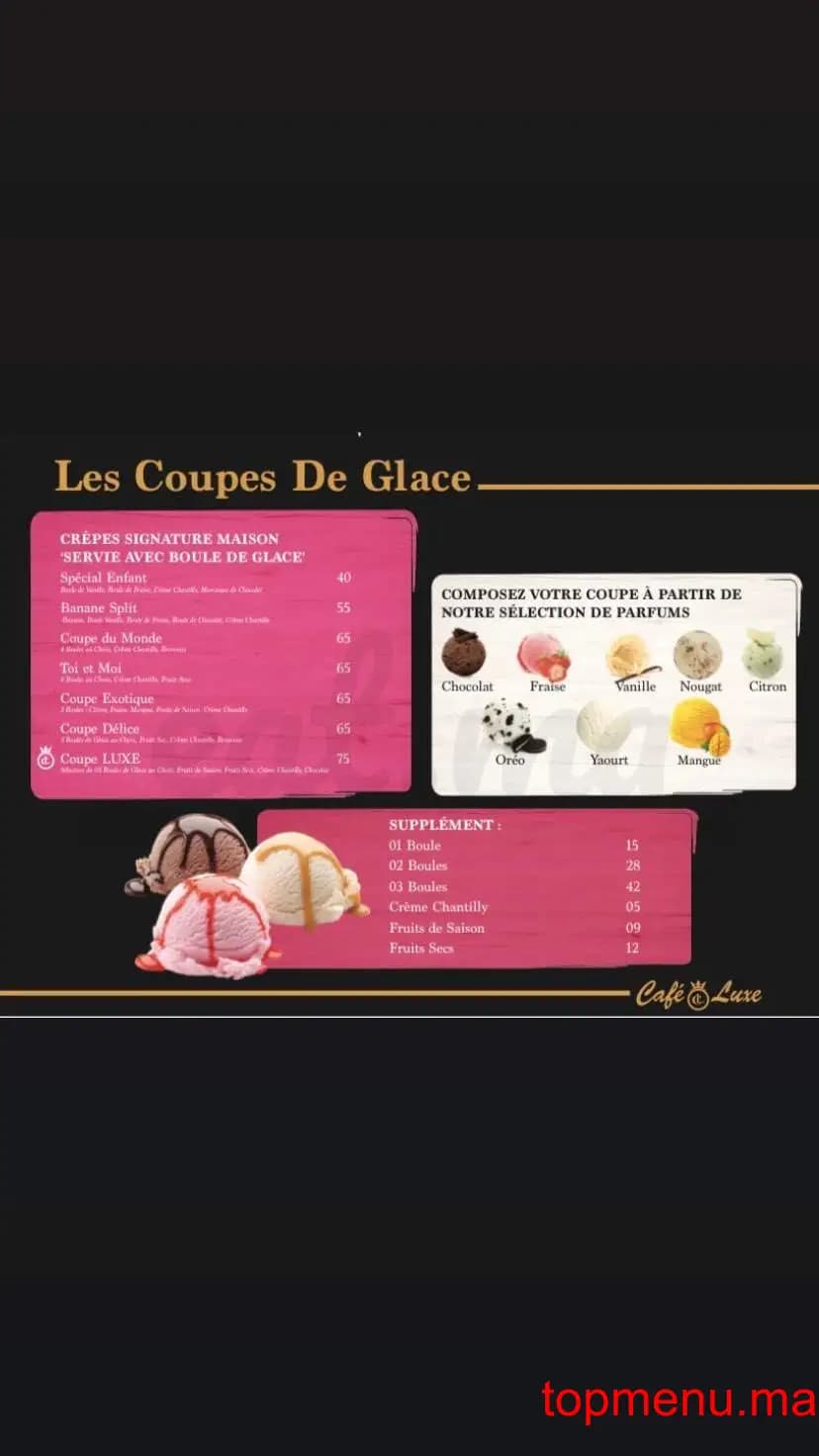 CAFÉ LUXE قائمة الطعام page 7