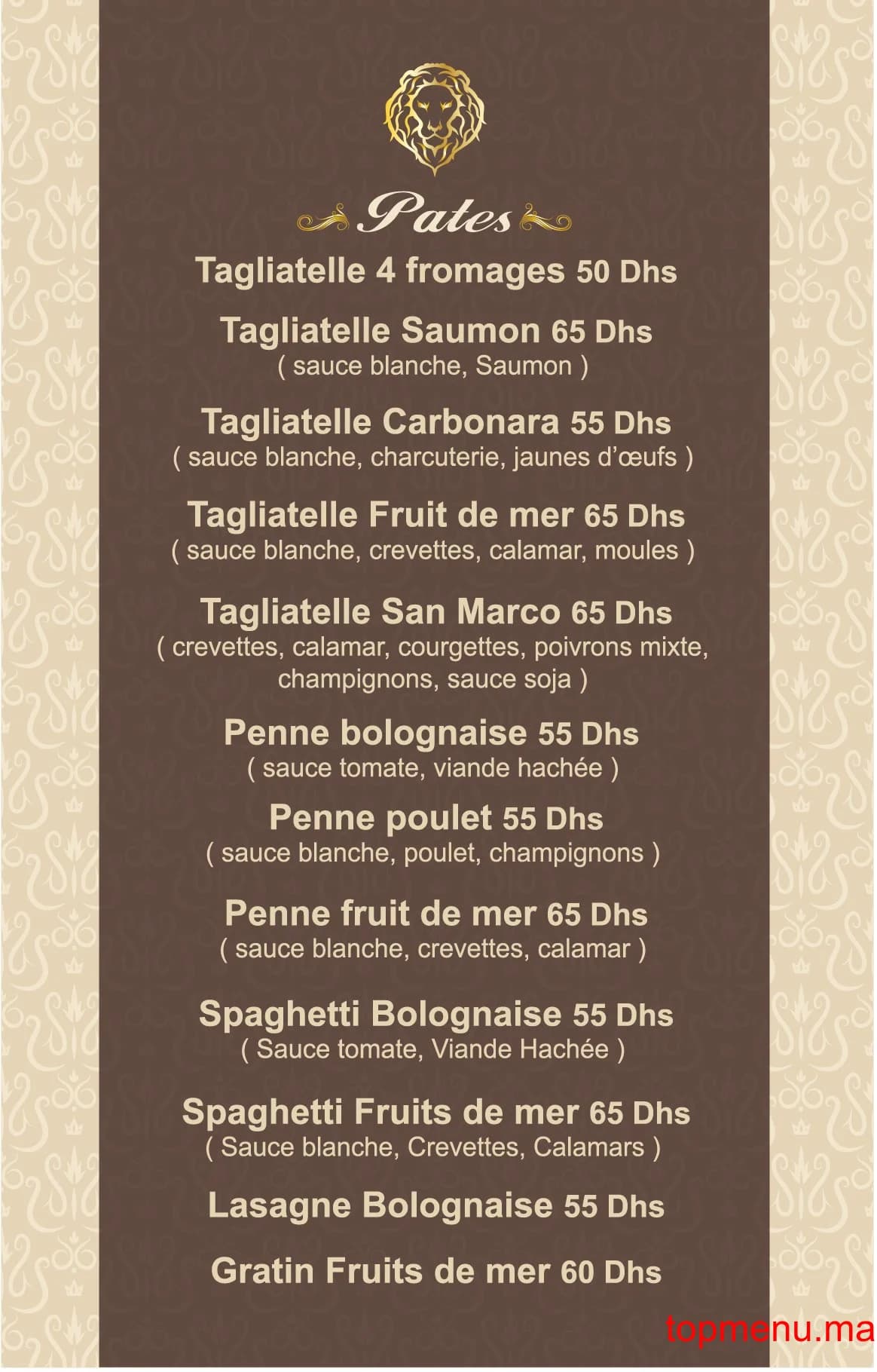 San Marco menu page 7