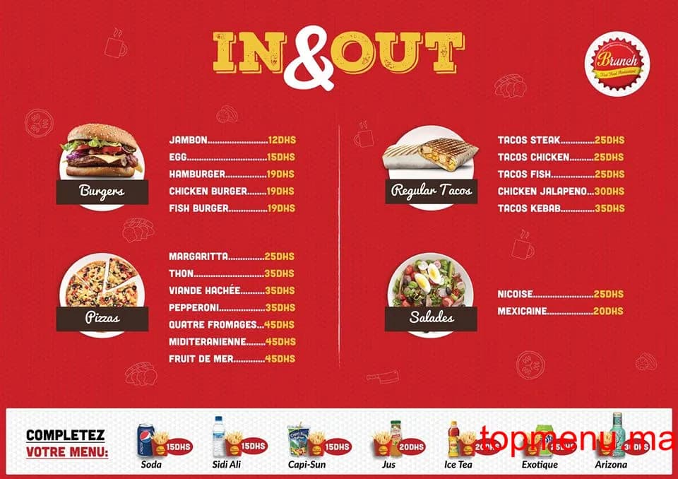 Brunch menu page 6