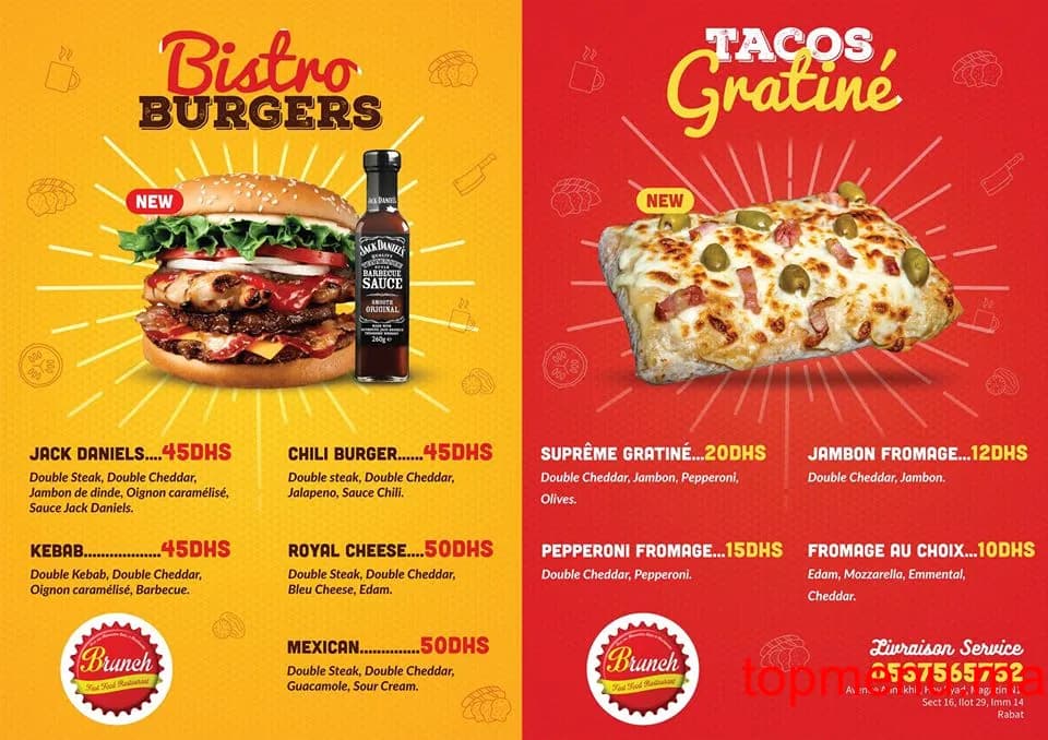 Brunch menu page 8