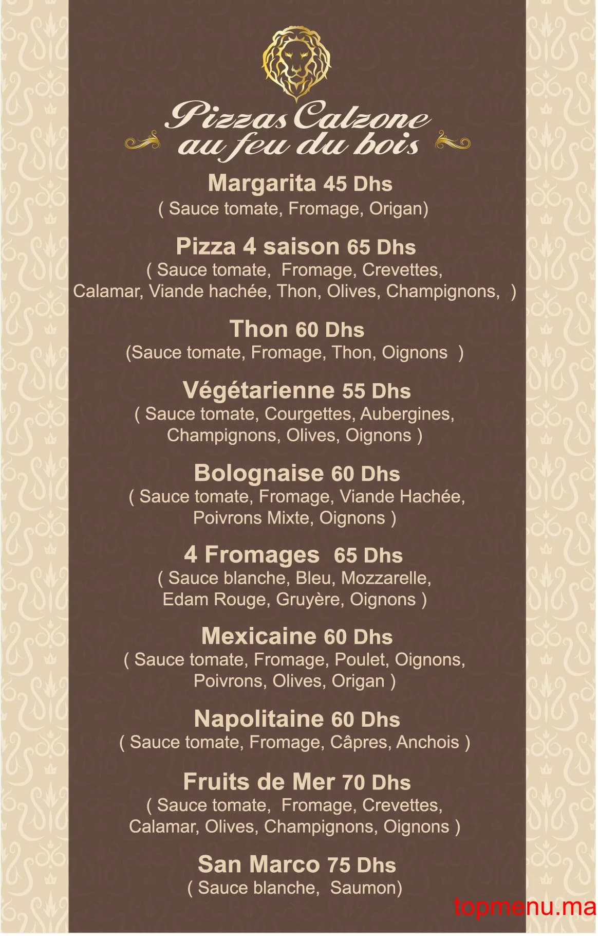 San Marco menu page 5