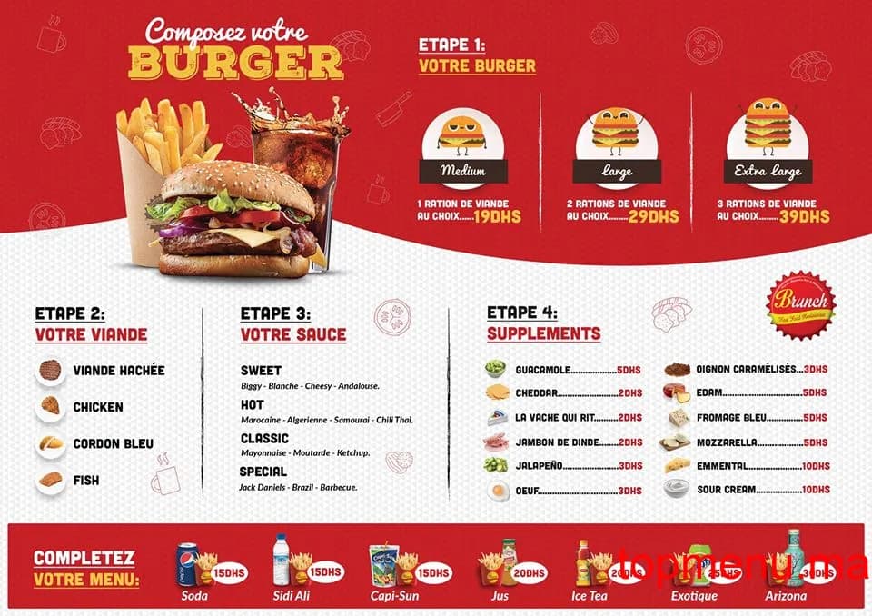 Brunch menu page 3