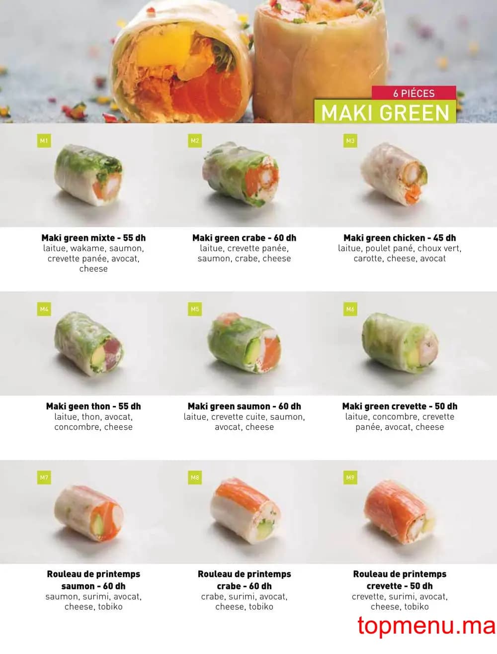 Matsuri menu page 10