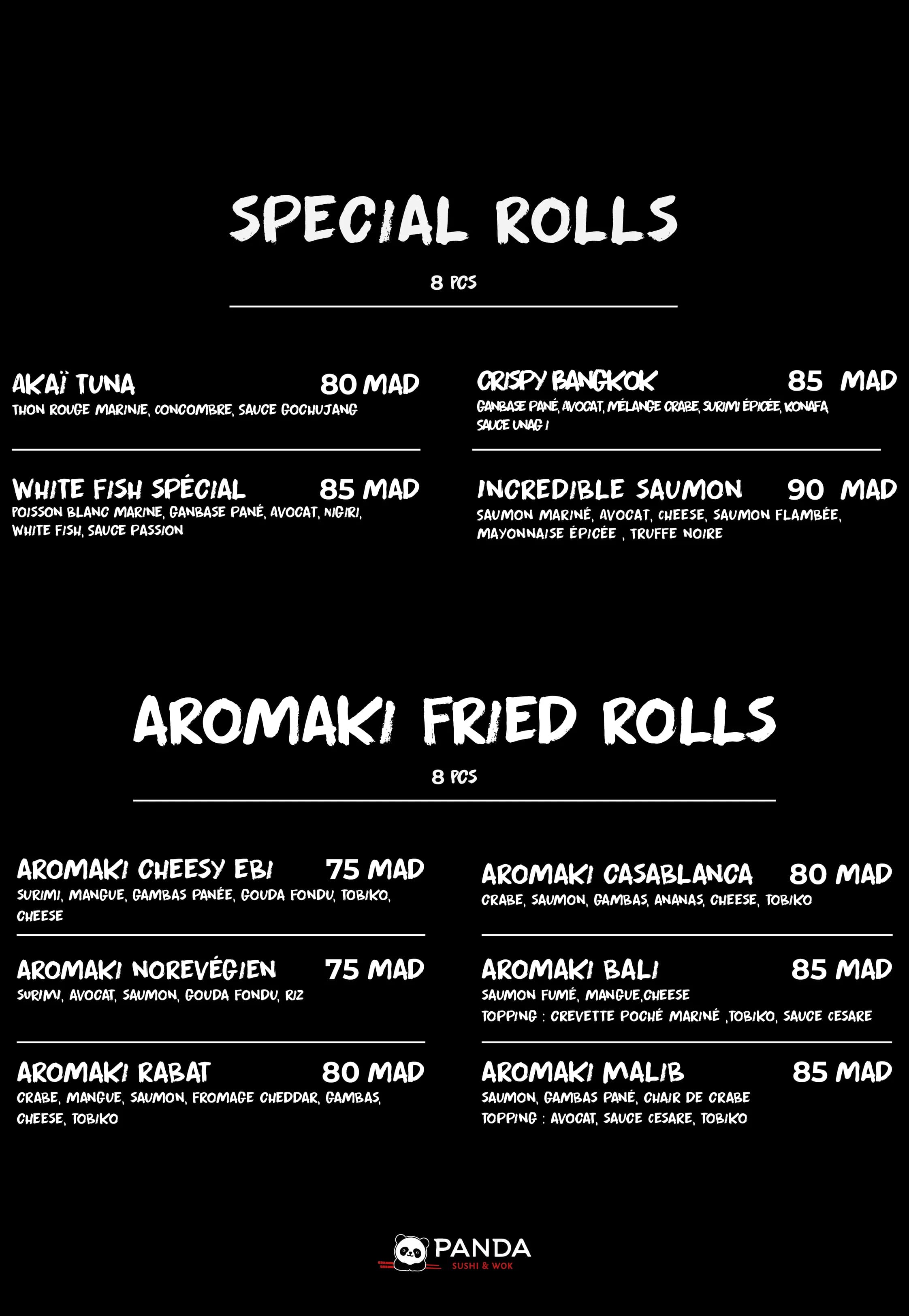 Panda menu page 10