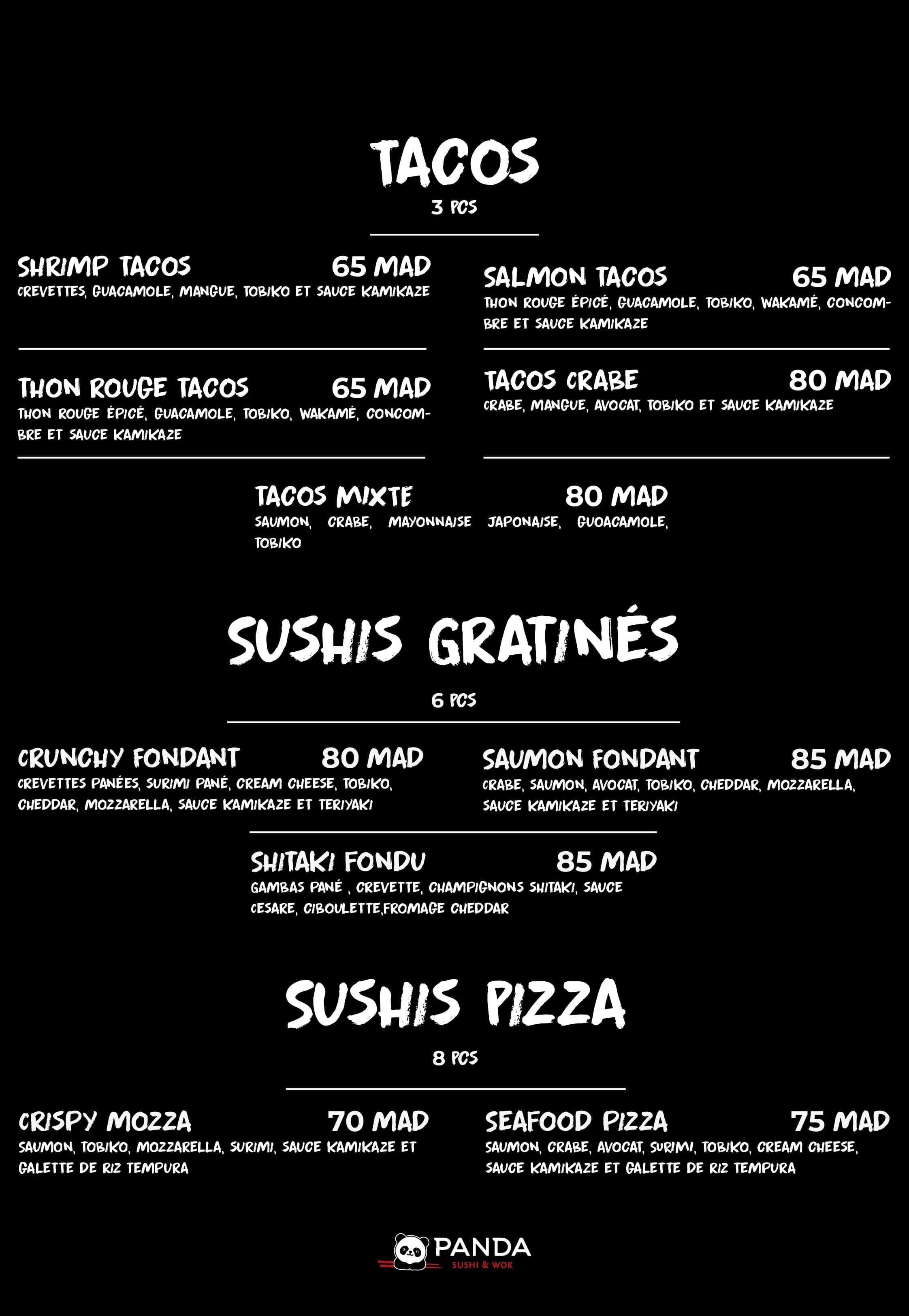 Panda menu page 12