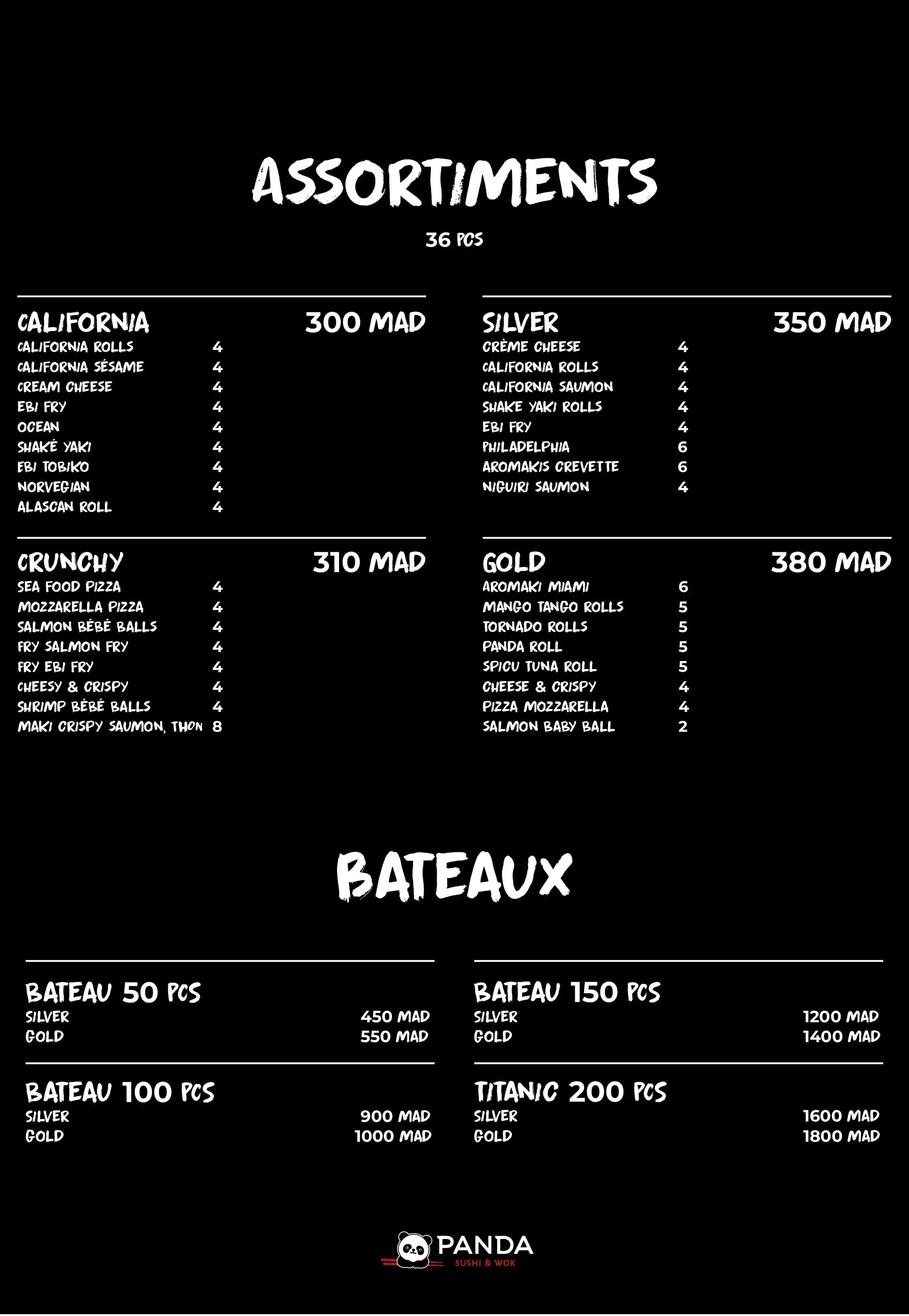 Panda menu page 15