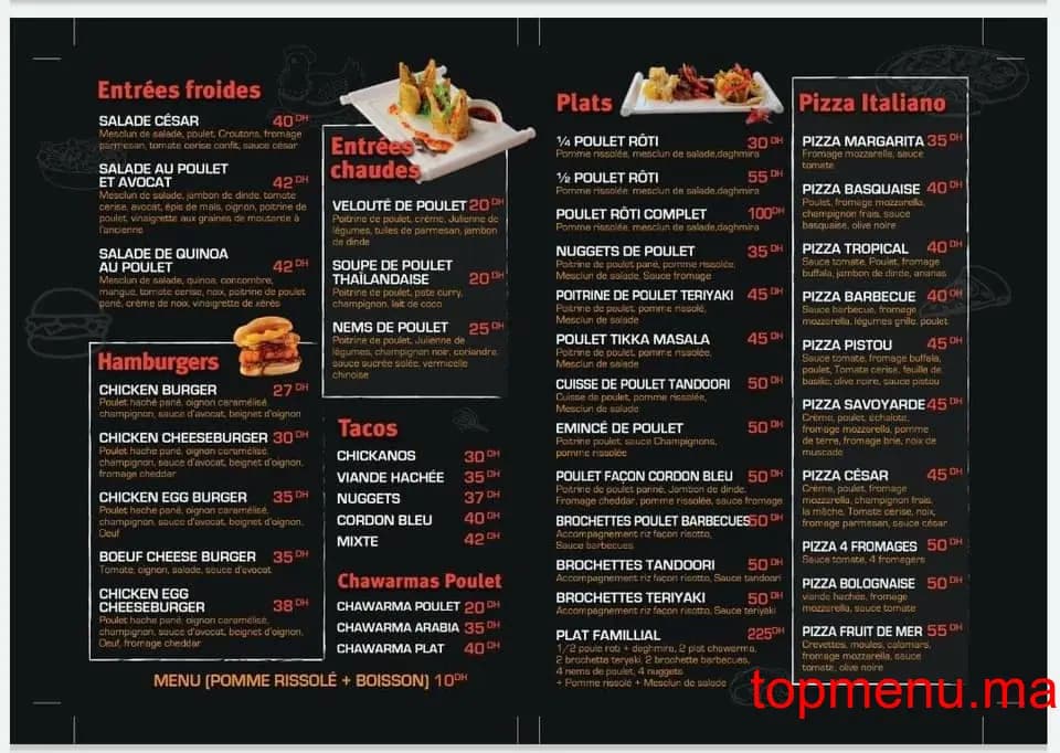 Tawabil menu page 1