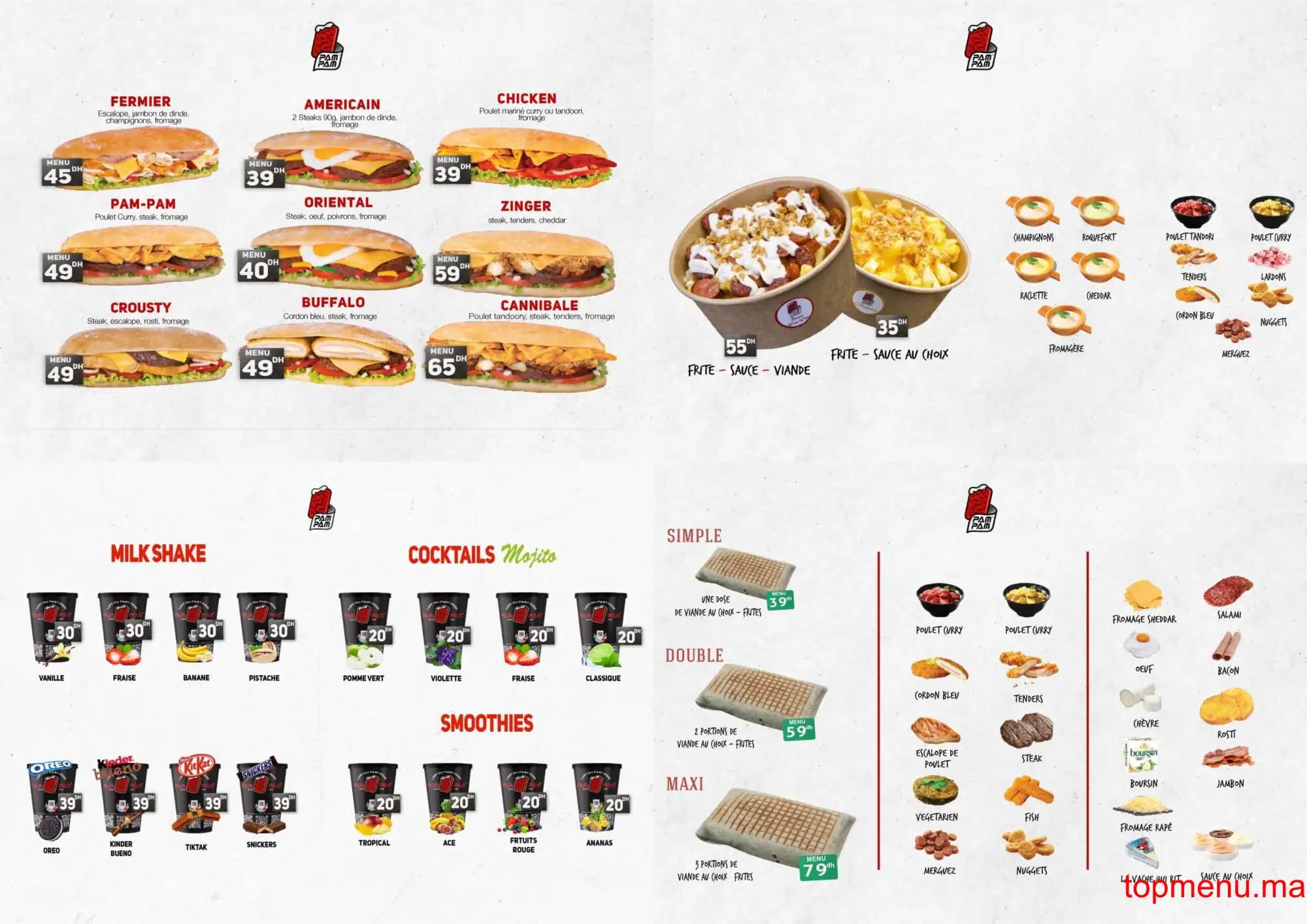 Pam Pam menu page 2