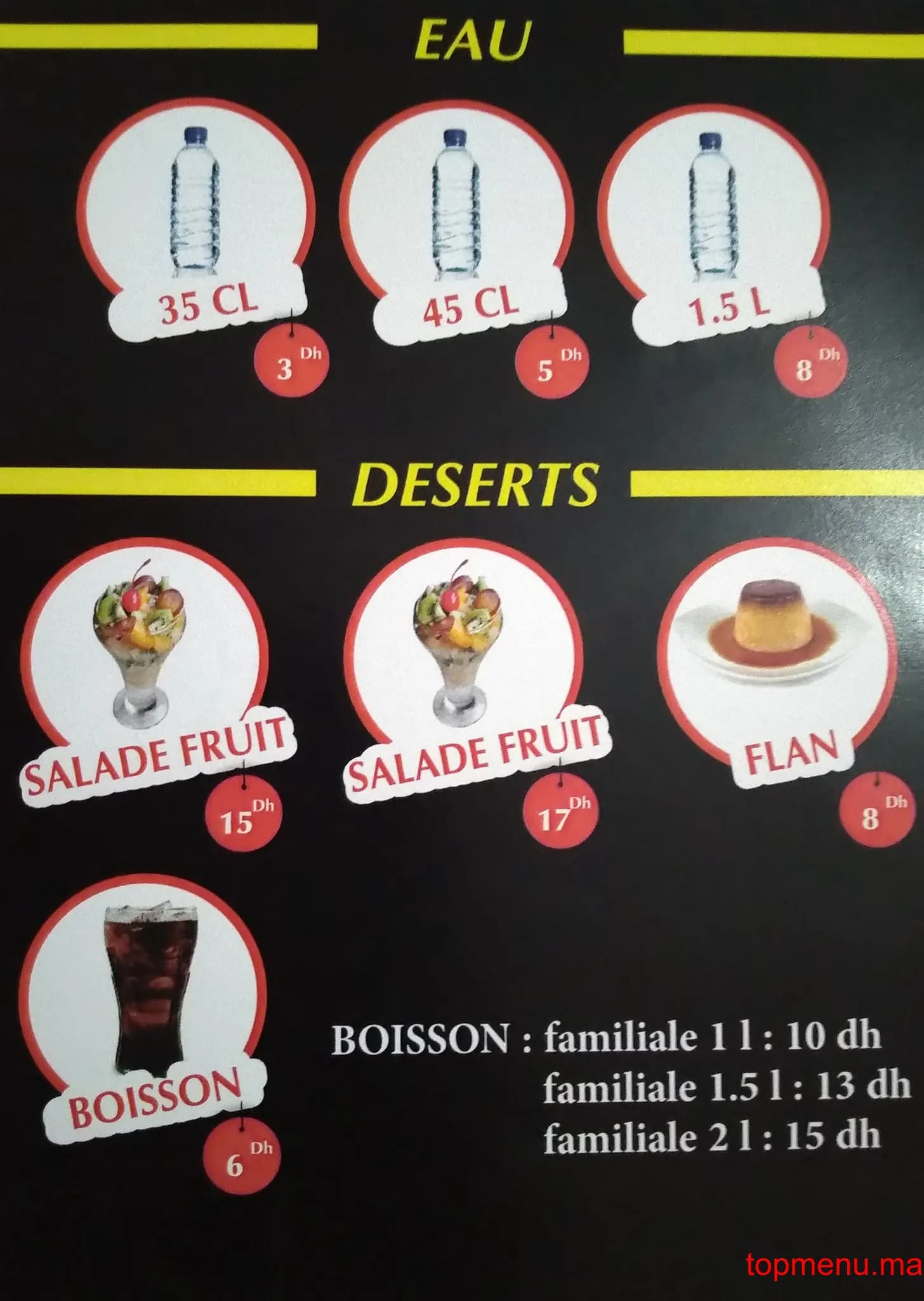ARZAK menu page 6