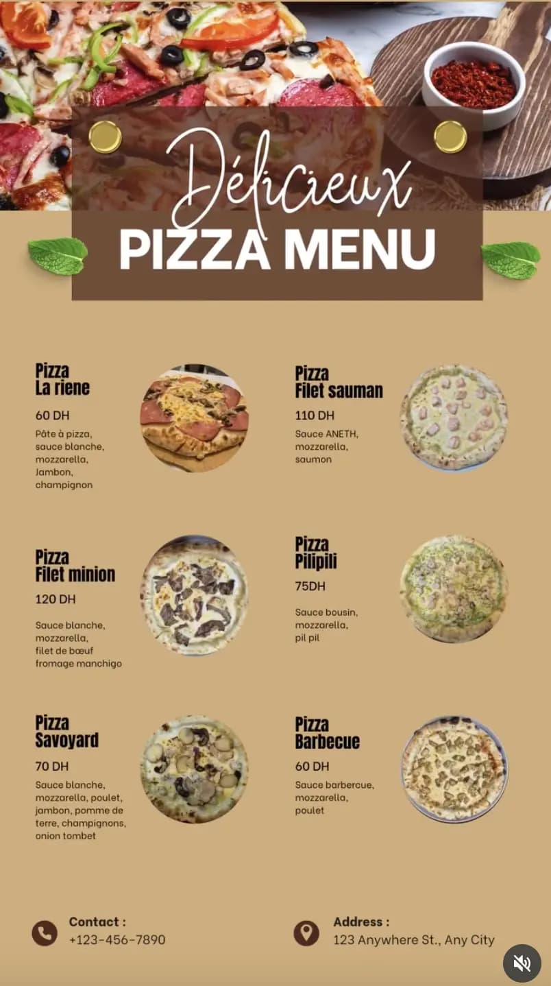 Cafe deluxe menu page 1