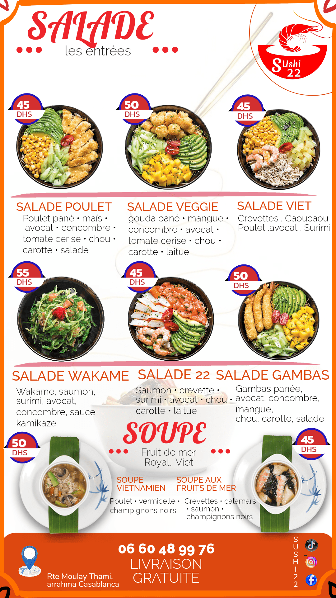 Sushi 22 menu page 4