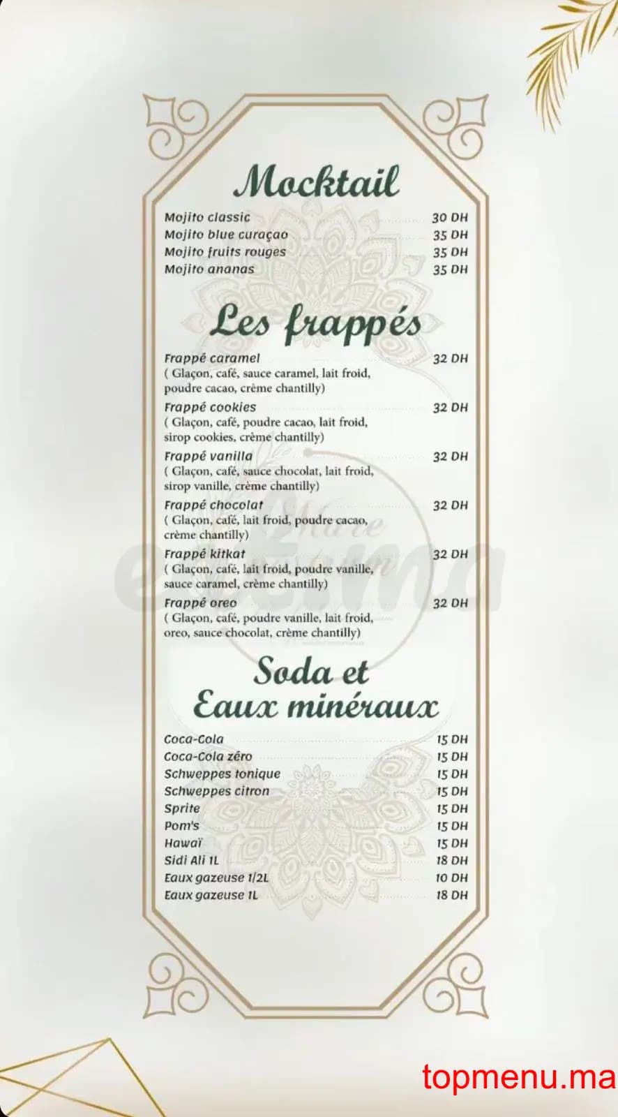 Restaurant Mare nostrum menu page 5 Mare nostrum menu page 5