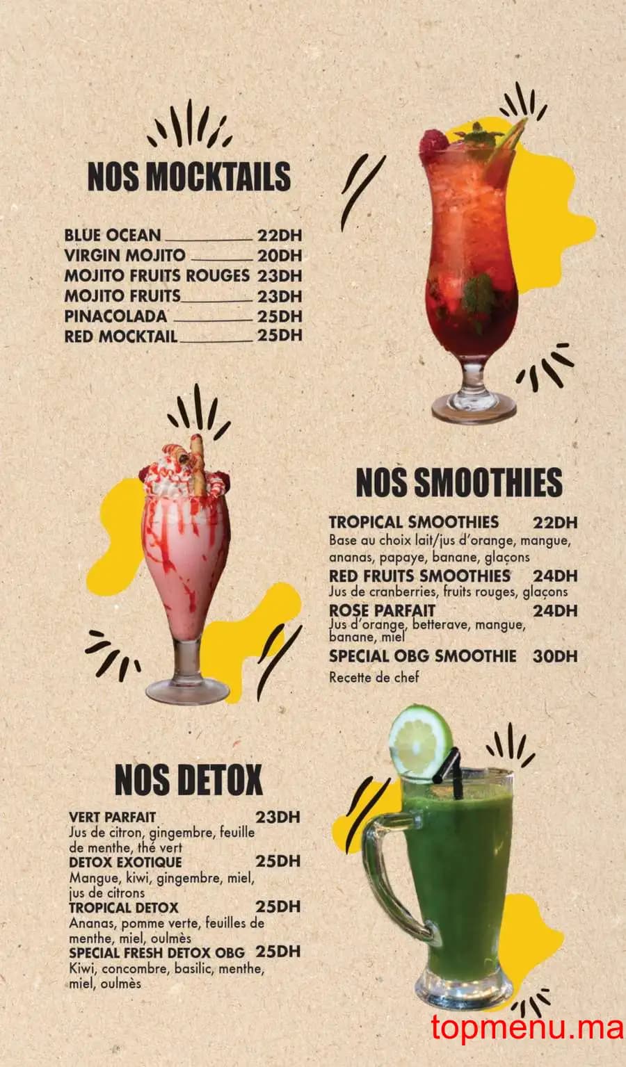 Restaurant Original Burger Grill menu page 7 Original Burger Grill menu page 7