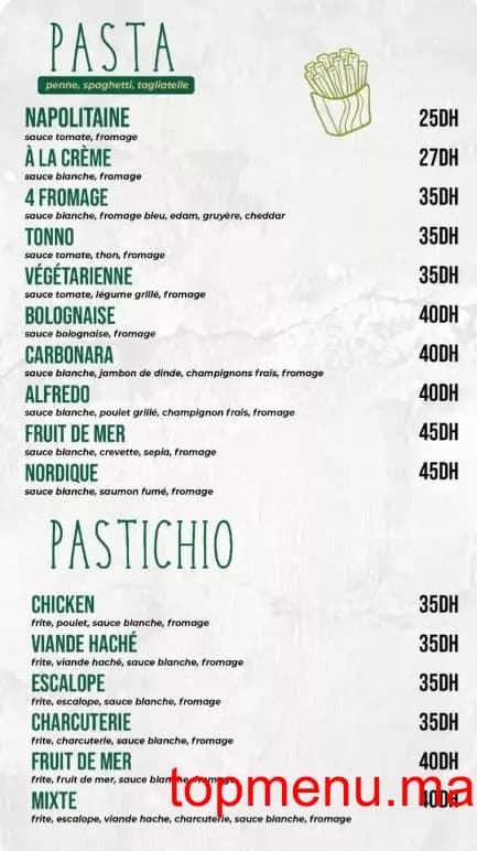 Restaurant Organic Burgers menu page 4 Organic Burgers menu page 4