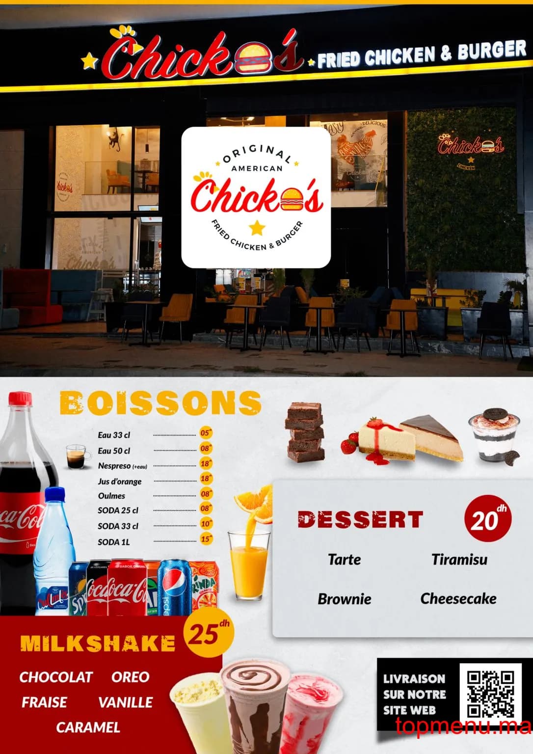 Restaurant Chicko’s – Fried Chicken & Burger menu page 1 Chicko’s – Fried Chicken & Burger menu page 1