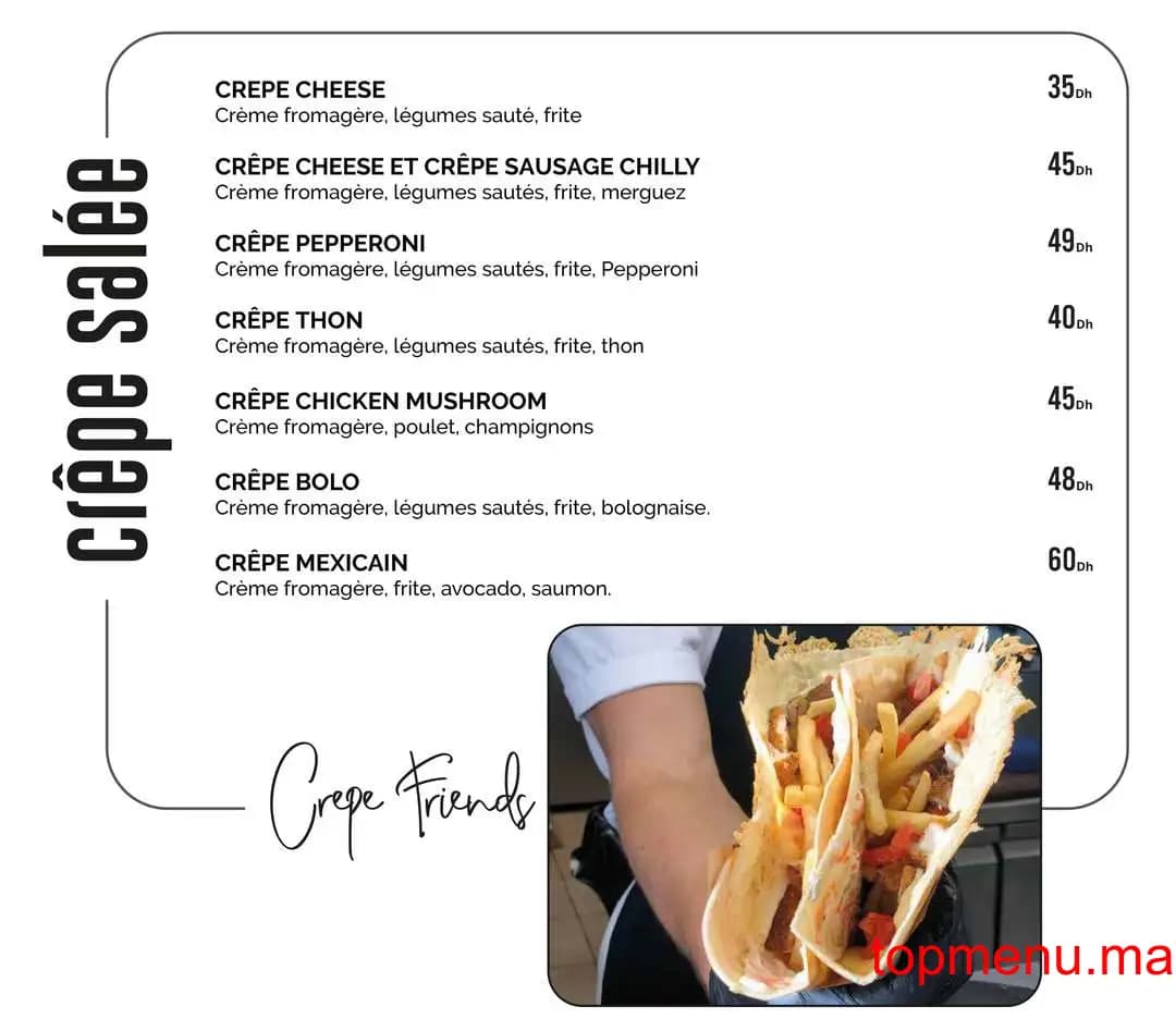 Restaurant Friends Eatery & coffee House menu page 9 Friends Eatery & coffee House menu page 9