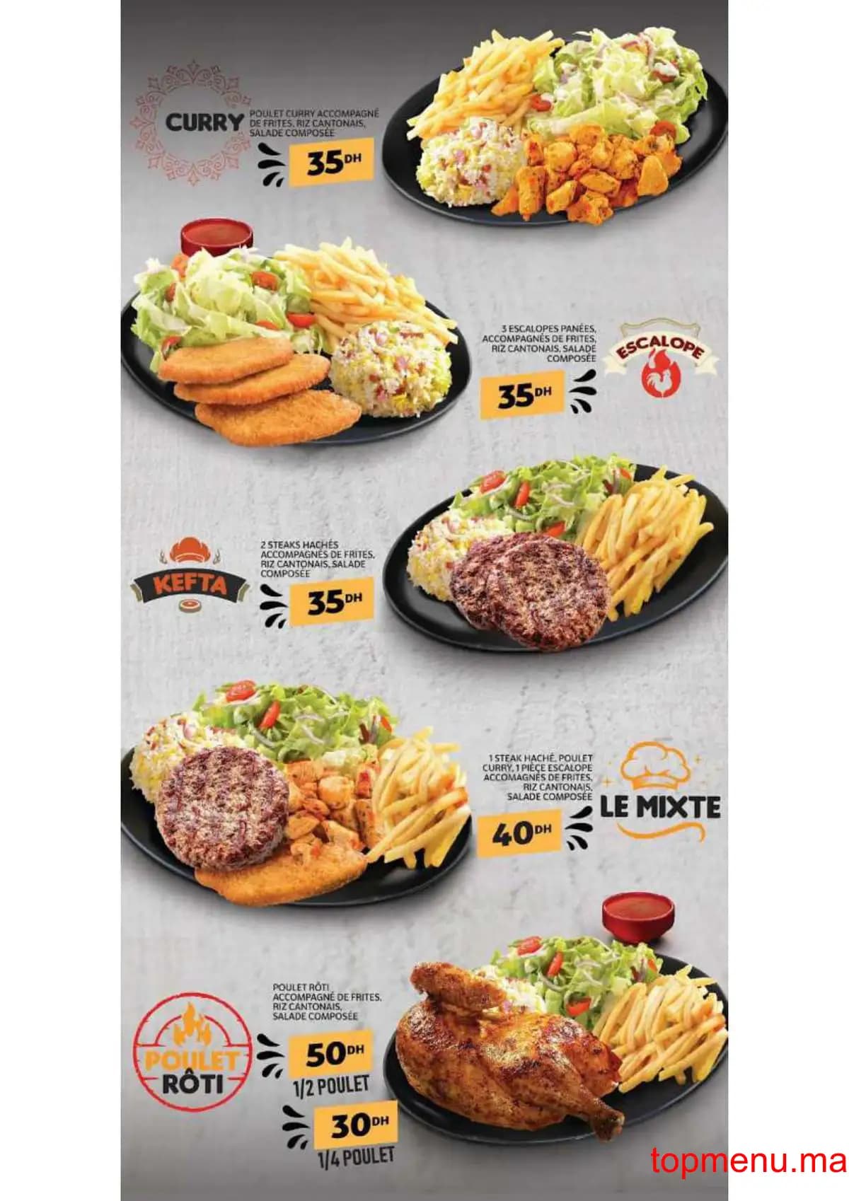 Restaurant Mister cook menu page 7 Mister cook menu page 7