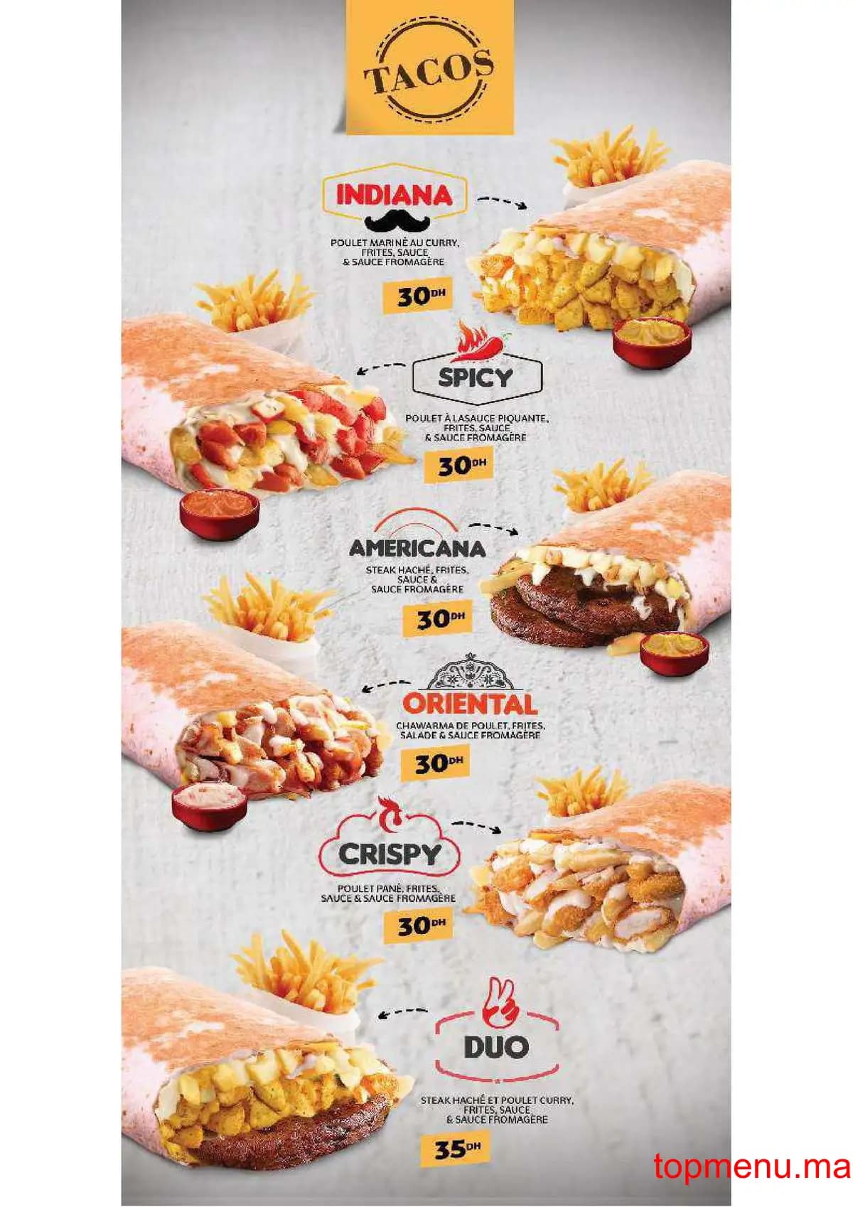 Restaurant Mister cook menu page 5 Mister cook menu page 5