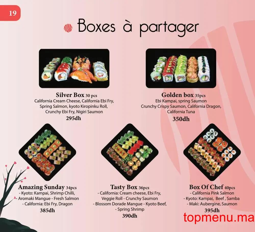 Restaurant Kyoto Sushi menu page 3 Kyoto Sushi menu page 3