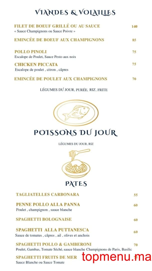 Restaurant Julia D coffee menu page 5 Julia D coffee menu page 5