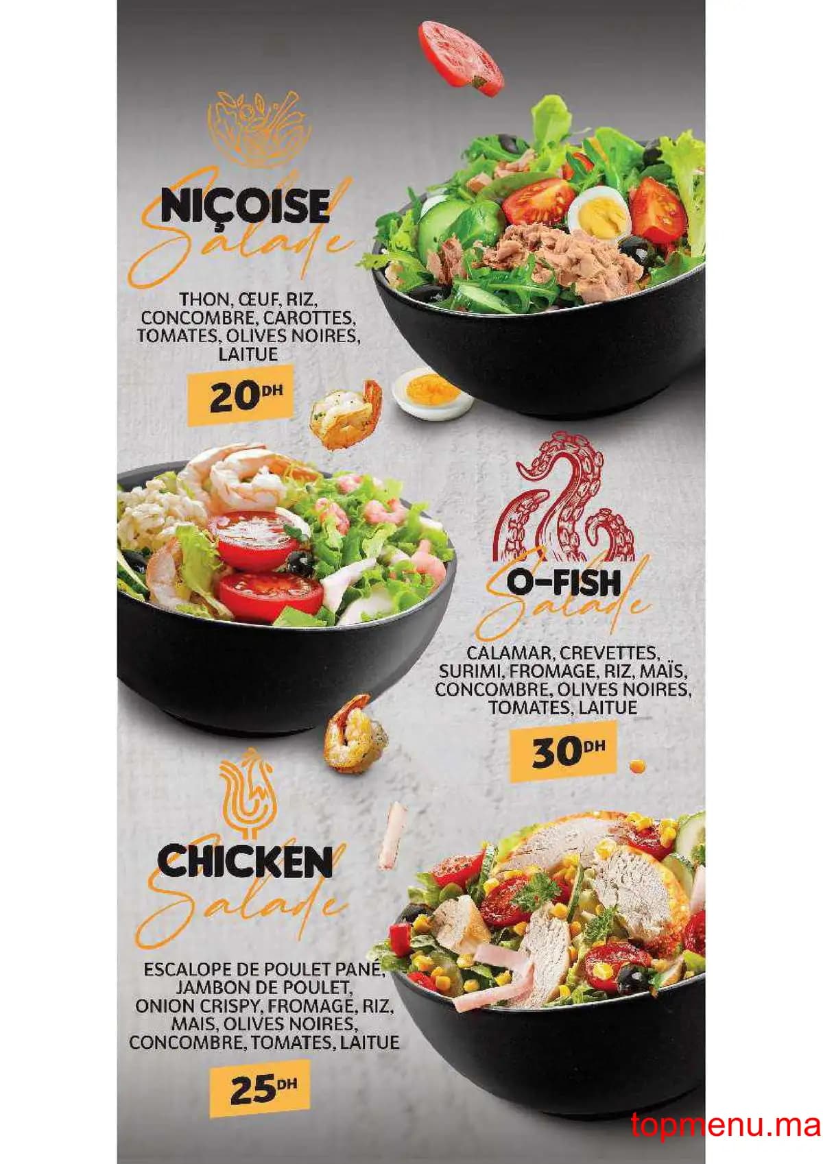 Restaurant Mister cook menu page 1 Mister cook menu page 1