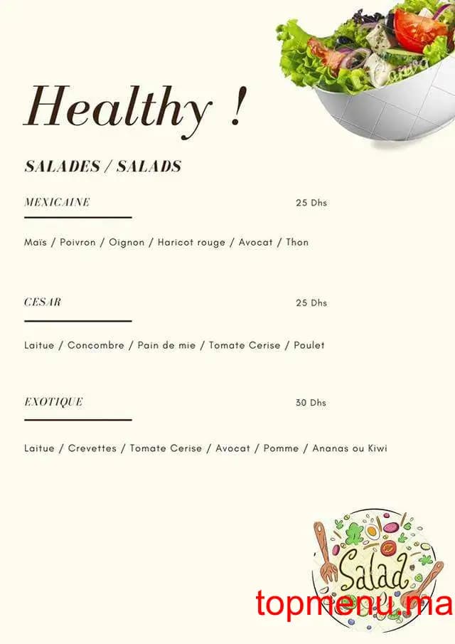 Restaurant Eat juice menu page 5 Eat juice menu page 5