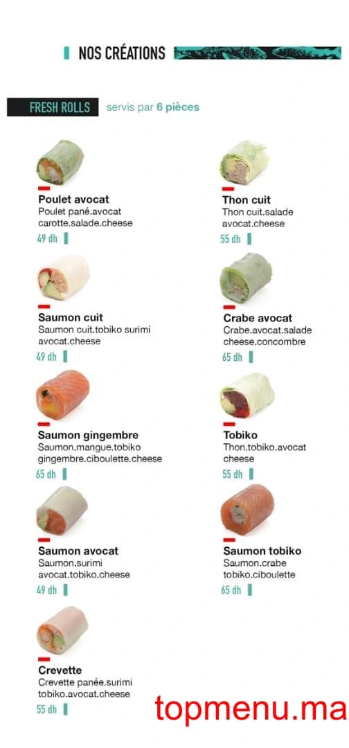 Restaurant Soma Sushi menu page 12 Soma Sushi menu page 12