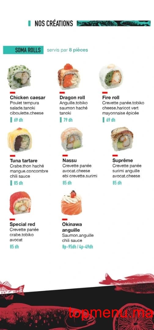 Restaurant Soma Sushi menu page 11 Soma Sushi menu page 11