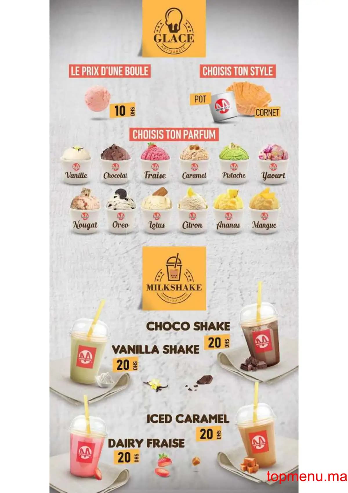 Restaurant Mister cook menu page 13 Mister cook menu page 13