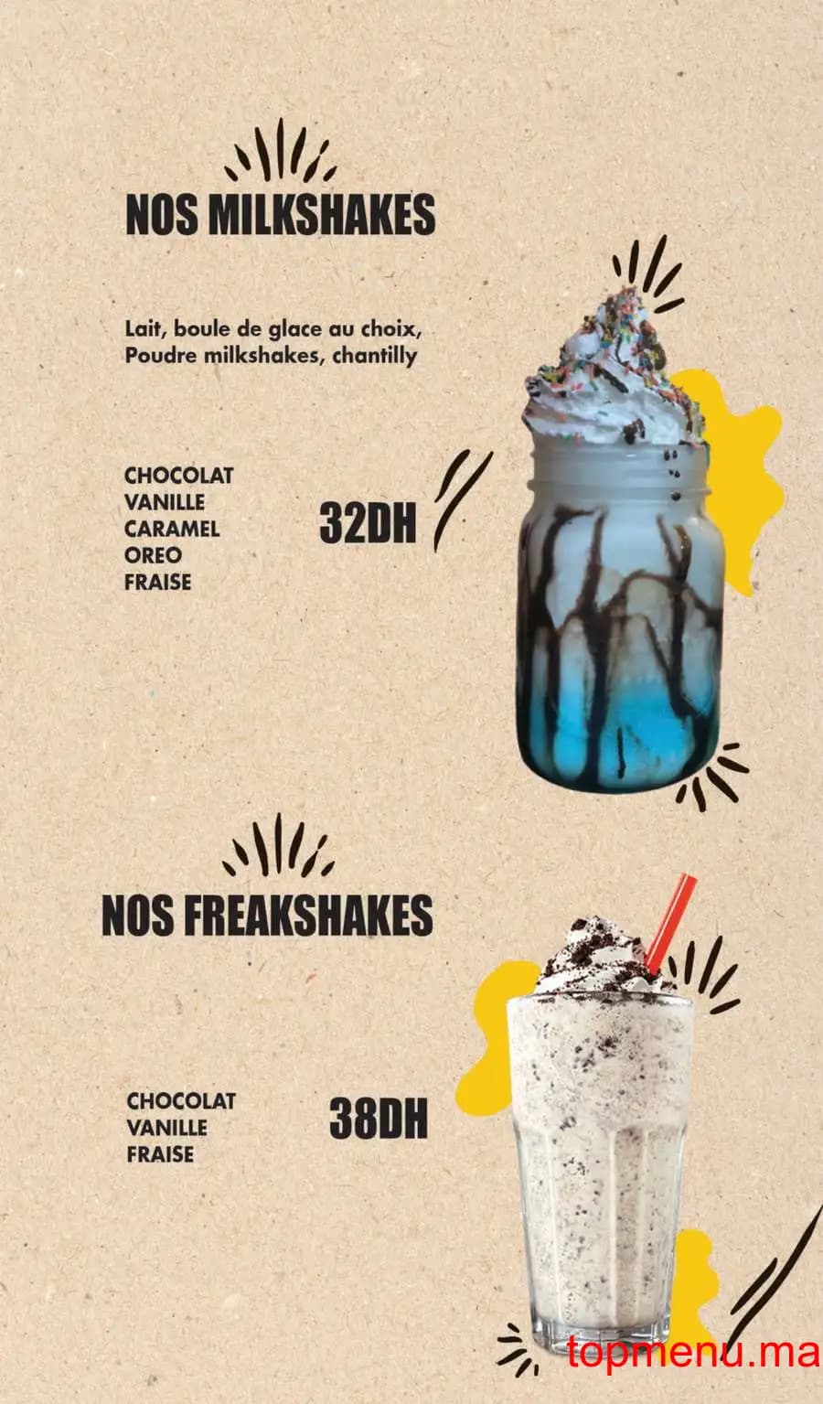 Restaurant Original Burger Grill menu page 6 Original Burger Grill menu page 6