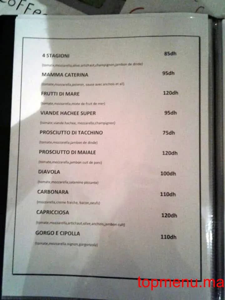 Restaurant Mamma Caterina menu page 7 Mamma Caterina menu page 7