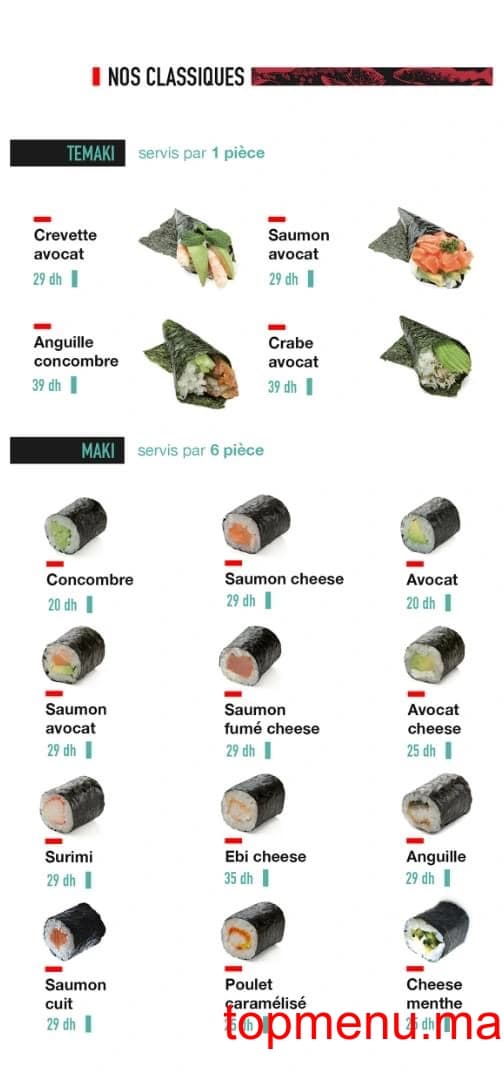 Restaurant Soma Sushi menu page 6 Soma Sushi menu page 6