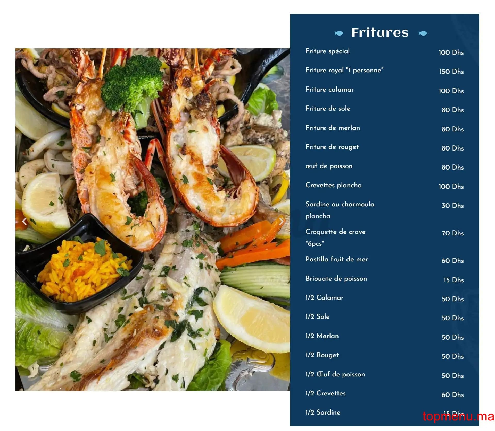 Restaurant Mister Fish menu page 2 Mister Fish menu page 2
